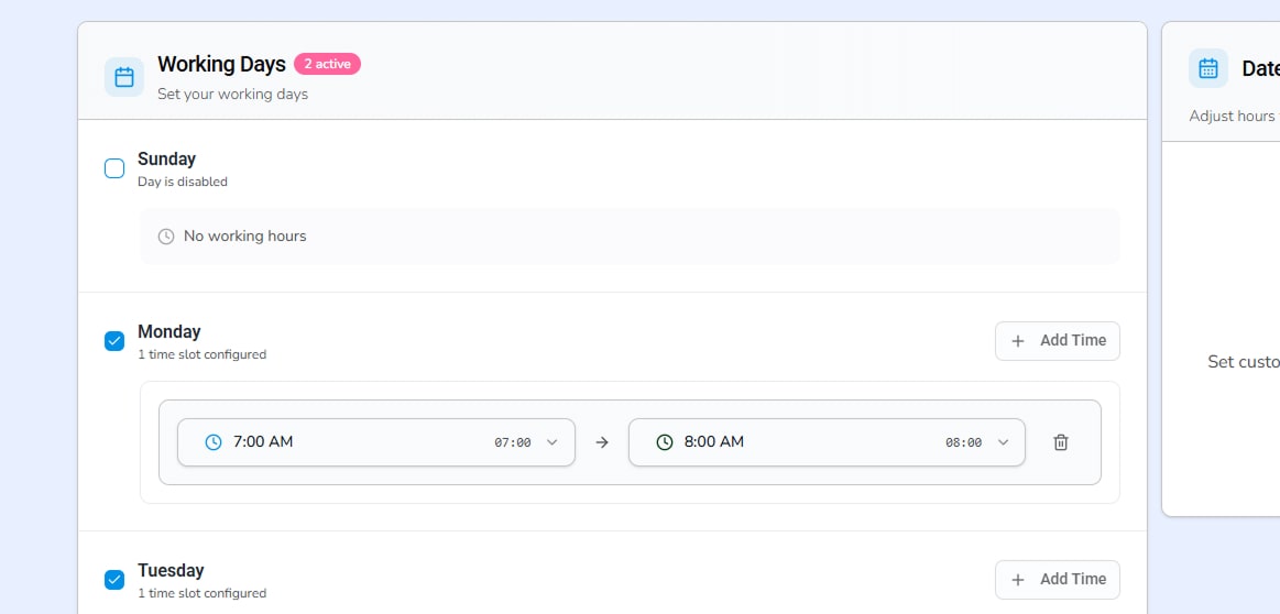 Availability Control